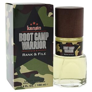 kanon boot camp warrior rank & file by kanon for men - edt spray, 3.4 ounce