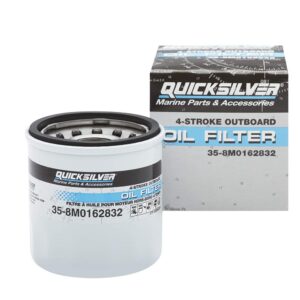 Quicksilver by Mercury Marine 8M0162832 Oil Filter for Select Mercury 9.9-30hp Outboards