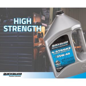 Quicksilver by Mercury Marine 25W-40 Marine Engine Oil, 1 Gallon