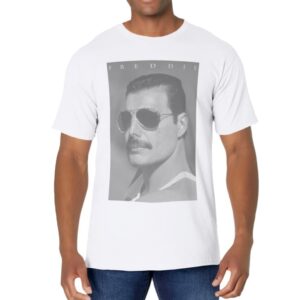 Freddie Mercury Official B&W Shades Photo T-Shirt