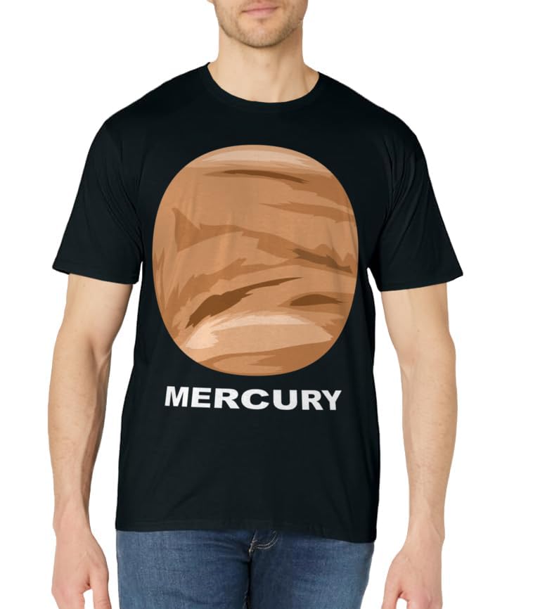 Solar System Group Costumes - Giant Planet Mercury Costume T-Shirt