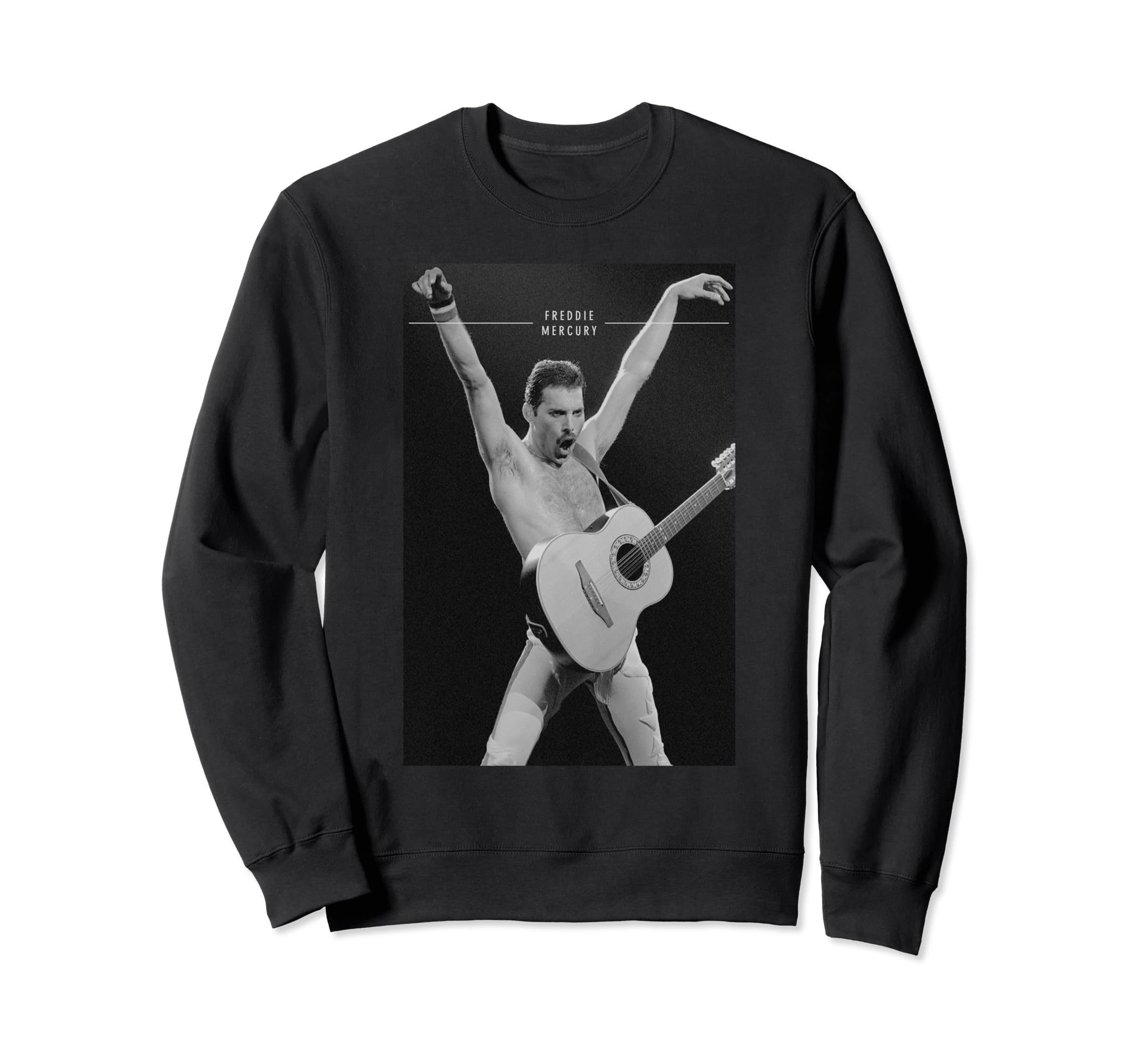 Freddie Mercury Official Live Arms Guitar Sweatshirt