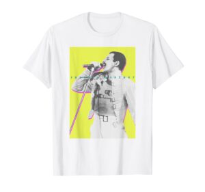 freddie mercury official neon glow champion t-shirt