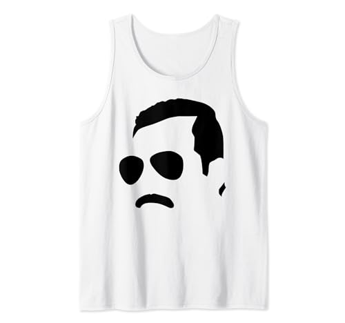 Freddie Mercury Official Monochrome Block Face Tank Top