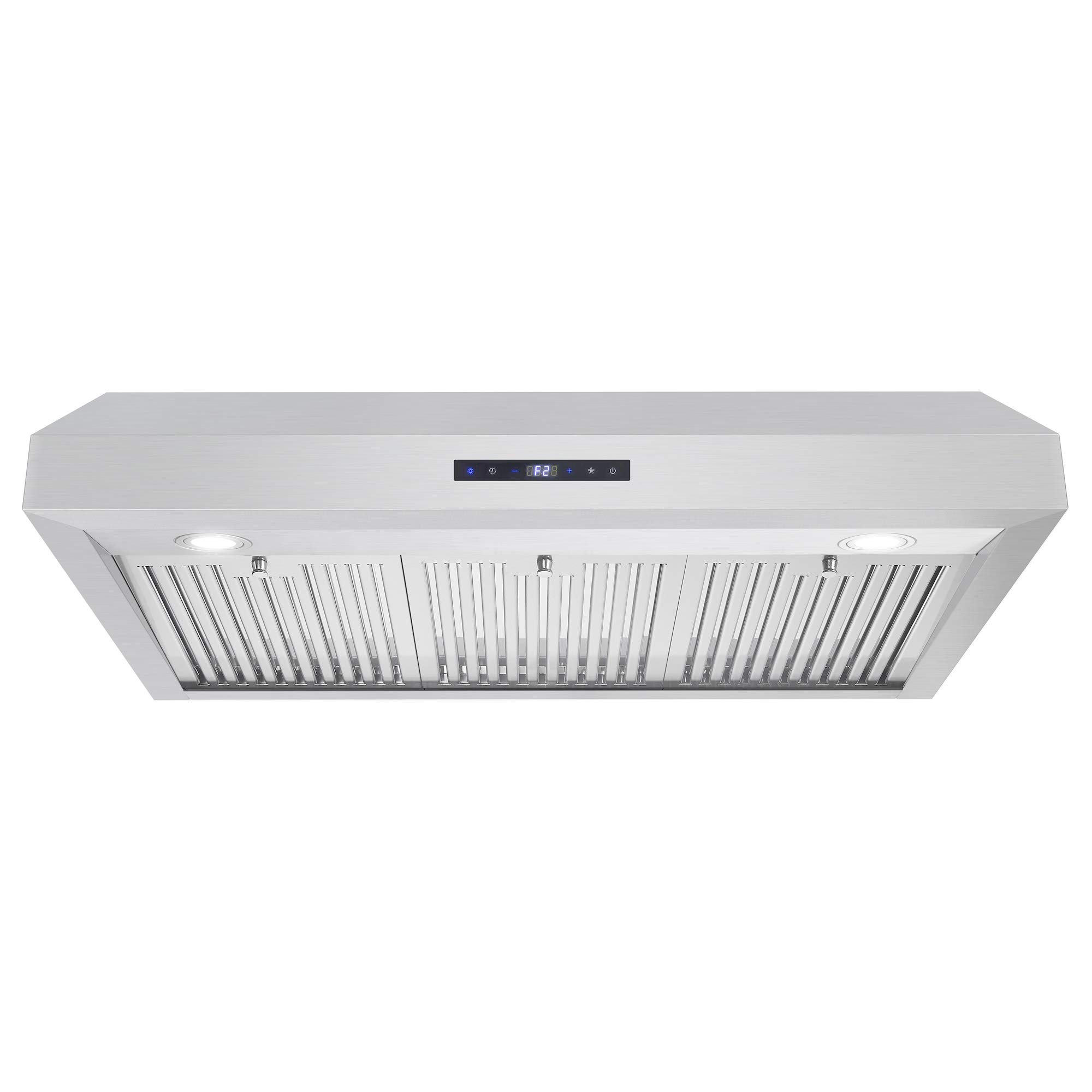 COSMO UMC36 36 in. Ducted Under Cabinet Stainless Steel Range Hood with LED Light, 380 CFM, Permanent Filter, 36 inch