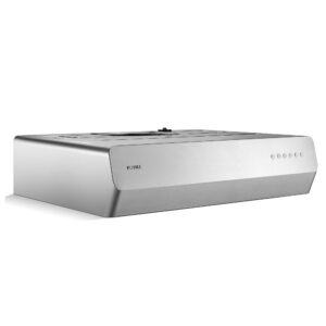 FOTILE Pixie Air UQS3001 30” Stainless Steel Under Cabinet Range Hood, 800 EQUIV. CFM Kitchen Over Stove Exhaust Vent with LED Lights Dual AC Motors and Mechanical Buttons