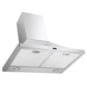 Cavaliere SV218B2-30 inch Wall Mount Range Hood with 462 CFM in Brushed Stainless Steel