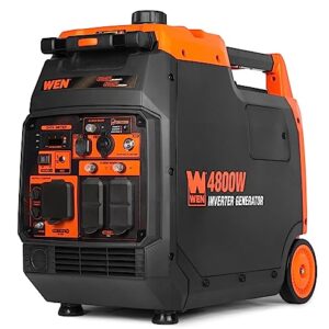 WEN 4800-Watt Portable Inverter Generator, Electric Start, RV-Ready, Quiet and Lightweight with Fuel Shut Off and CO Watchdog (56480iX)