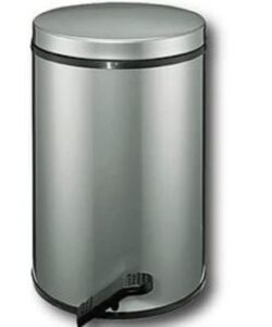 wesco 117212-03 pedal bin & plastic liner, 3.8 gal (13 l)