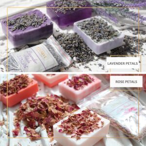 Illumive Soap Making Kit - Glycerin & Shea Butter Soap Base, Soap Molds, Dried Flowers, Fragrances, Dye - DIY Craft Kit for Adults & Kids