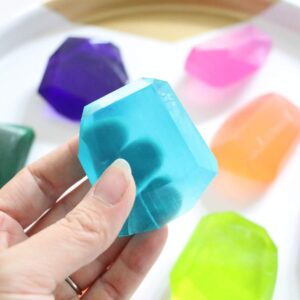 Gem Stones Soap Making Kit, Soap Molds, DIY Arts & Crafts Project, Gift & STEM Science Experiment for Kids Girls Boys Ages 8-12 and Up