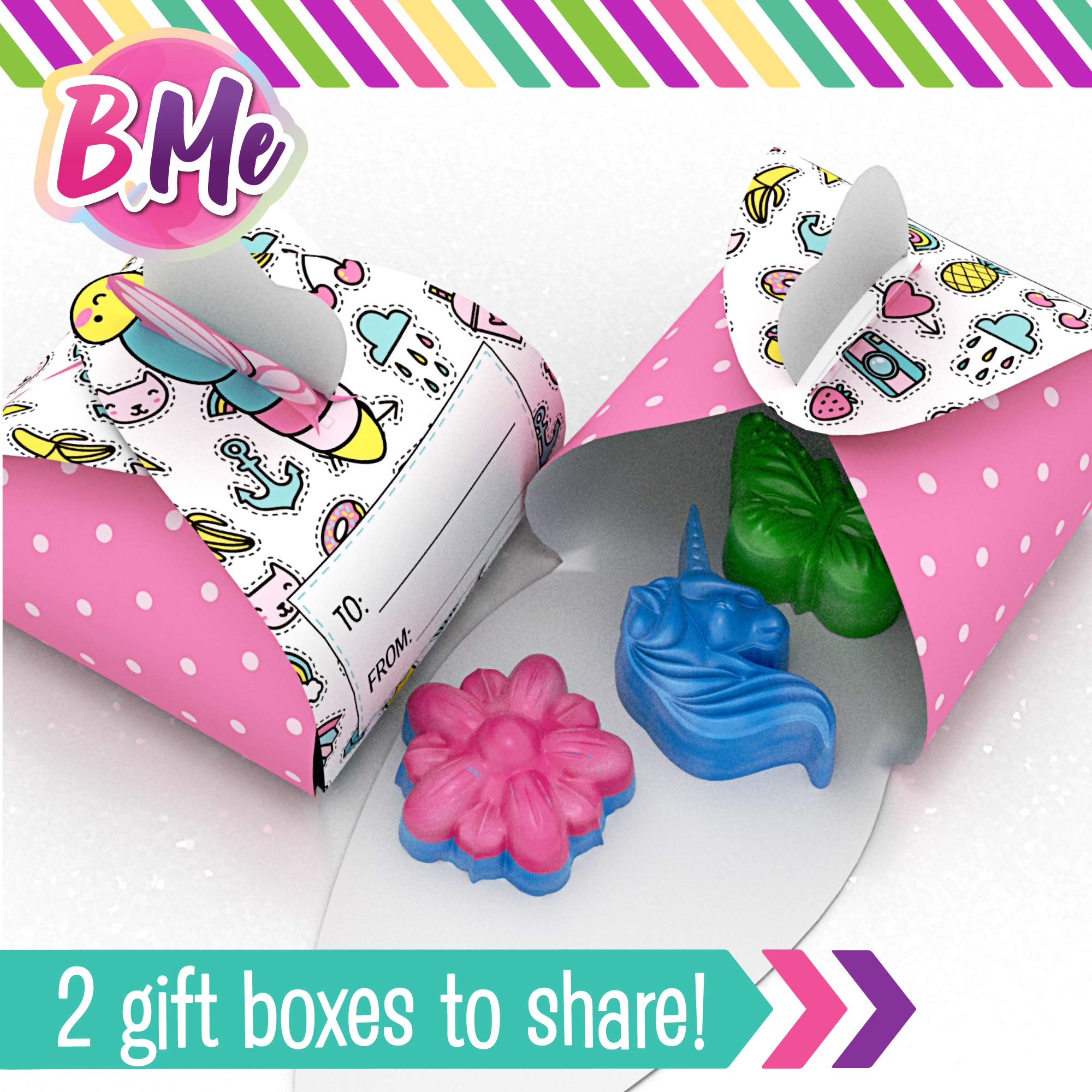 B Me Beginner Soap Making Craft Kits for Kids Girls Ages 6+ | Make 15+ Soap Shapes with 5 Different Scents | Make Your Own Soap Science Kits Toys Gifts