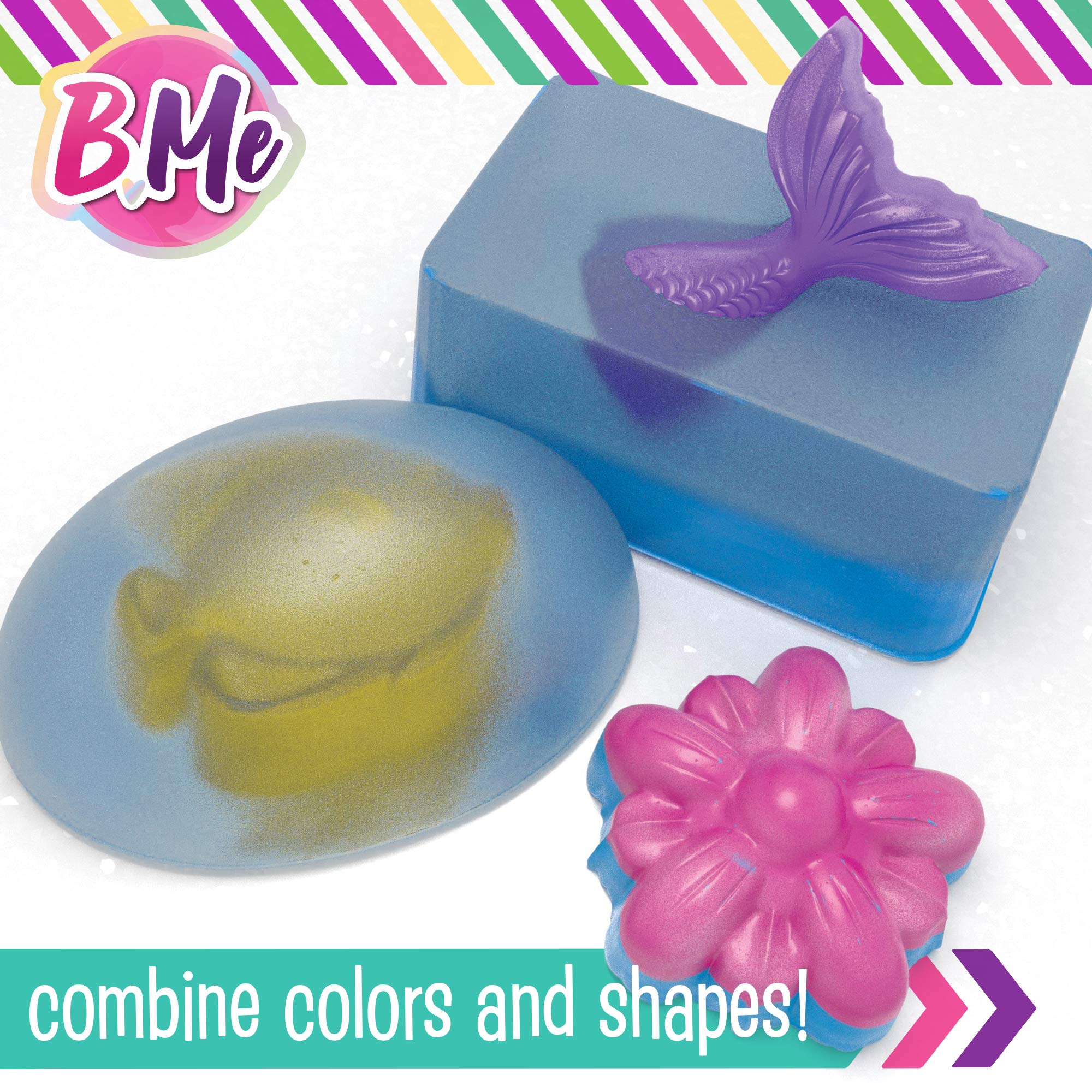 B Me Beginner Soap Making Craft Kits for Kids Girls Ages 6+ | Make 15+ Soap Shapes with 5 Different Scents | Make Your Own Soap Science Kits Toys Gifts