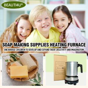 BEAUTI4U Soap Making Kit for Adults - Soap Making Supplies Heating Furnace - DIY Soap Making Kit for Adults Electric Furnace