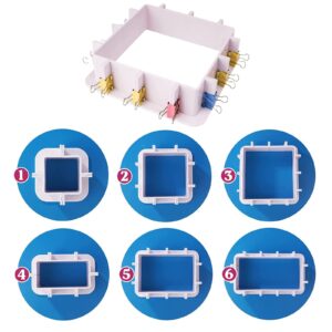 Adjustable Mold Housing for Silicone Molds Making, Mold Master for Mold Making,Plastic Housing Frame, Silicone Mold Making Kit for DIY Silicone Rubber Mold Resin Mold Candle Molds Soap Molds (1Set)