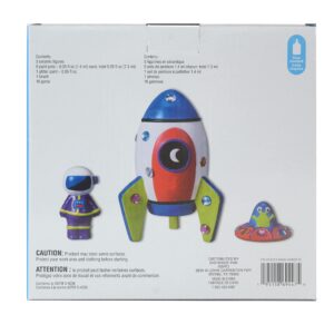 Ceramic Rocket Craft Kit by Creatology™ 3pc Ceramic Figures