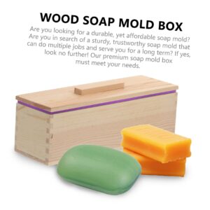 TEHAUX 3pcs Box soap mold soap making supplies resin epoxy rectangular loaf DIY soap making kit silicone dessert making soap loaf soap craft soap flexible bread wooden purple cake