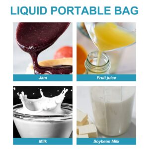 50pcs Plastic Pouch 8.8 Oz Drinks Flasks Disposable Drink Container Take out Beverage Juice Bags Reclosable for Travel Outdoor