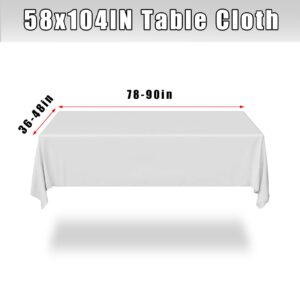 JUCFHY Vinyl Tablecloth with Flannel Backing,Plastic Waterproof Rectangle Tablecloths,Wipeable Table Cloth for Garden Kitchen Indoor & Outdoor, Washable PVC Table Cover(Brown Stripes,58 x 104 Inch)