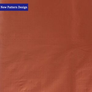 Dozobeede Paper Table Cloths for Parties Disposable 6 Pack 54" X 108" Rectangle 3 Ply Paper & Plastic Table Cover (Orange)