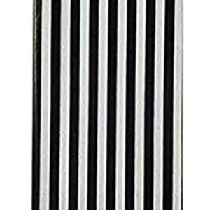 Yansanido 2pcs Plastic Picnic Party Tablecloth,Plastic Picnic Tablecloth 54''x108'' Rectangle Kitchen Picnic Wedding Birthday Party Table Covers Best (Black White Stripe, 2)