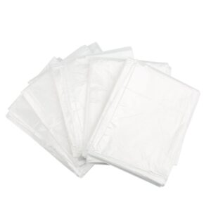 OULIGET Plastic Table Cloth,Plastic Party Table Cover,Disposable Plastic Table Cloth,Disposable Square Table Cover,White,8 Pieces,70.8 Inch.