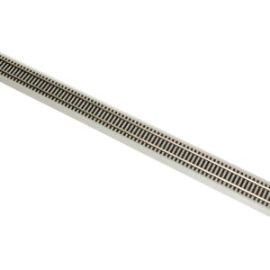 Bachmann Trains - Snap-Fit E-Z TRACK 36” STRAIGHT TRACK - BULK (25 pcs) - NICKEL SILVER Rail With Gray Roadbed - HO Scale