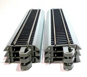 bachmann ho scale bulk ez-track w/nickel silver rail 9in straight (1)