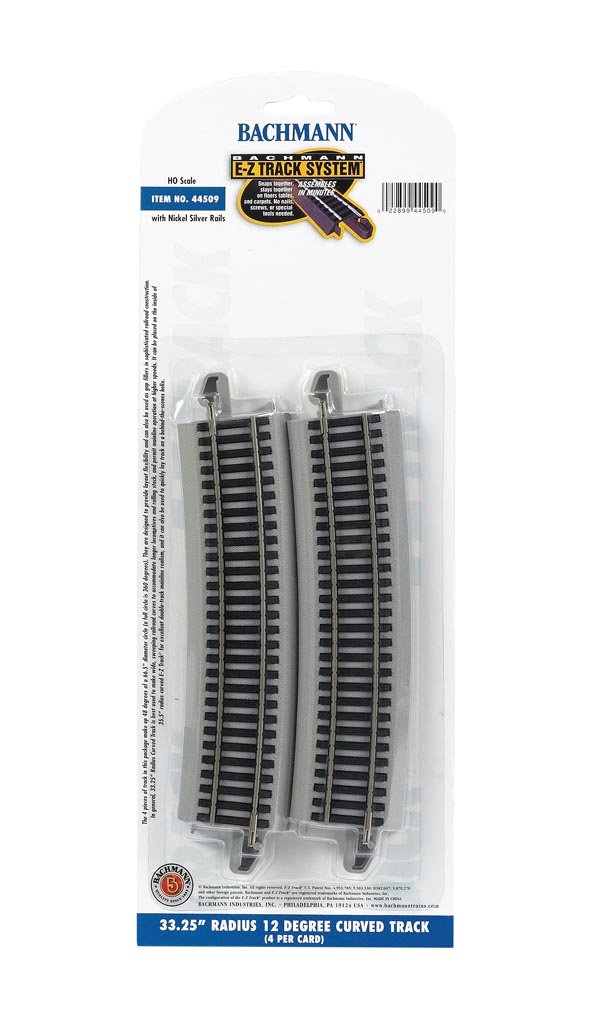 Bachmann Trains EZ Track 33 1/4 Radius 4 PCS