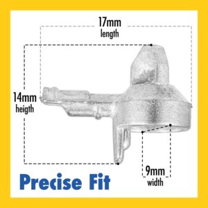 IMPRESA [50 Pack] 3mm Metal Shelf Pegs for IKEA Billy Shelf Pins (Part #131372) - Replacement Cabinet Shelf Pegs for Multiple Furniture Models - Heavy-Duty Shelf Support Pegs - Clips