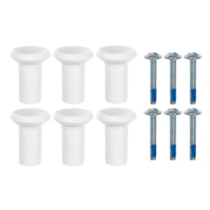 ikea gubbarp white knobs, fits pax, 21 millimetres, 803.364.33 - set of 6 with screws