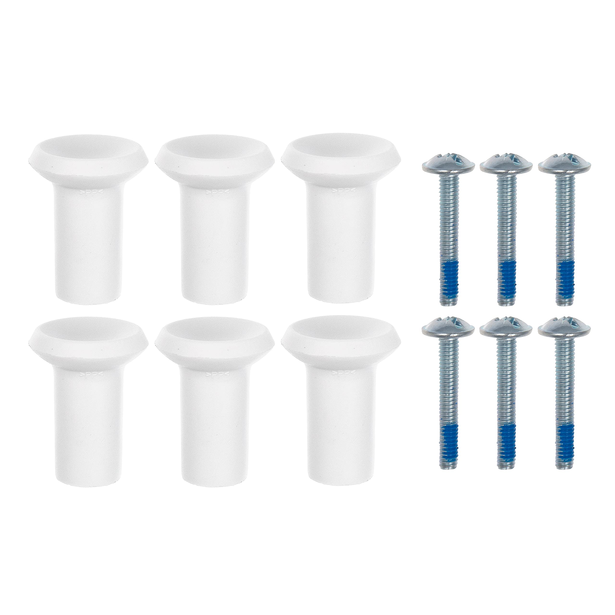 Ikea GUBBARP White Knobs, Fits PAX, 21 Millimetres, 803.364.33 - Set of 6 with Screws