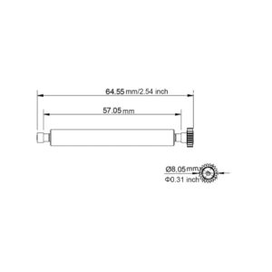 Pack of 2 Printer Roller for Pax A920,S910,D210 Printer Roller for Payment Terminals Replacement