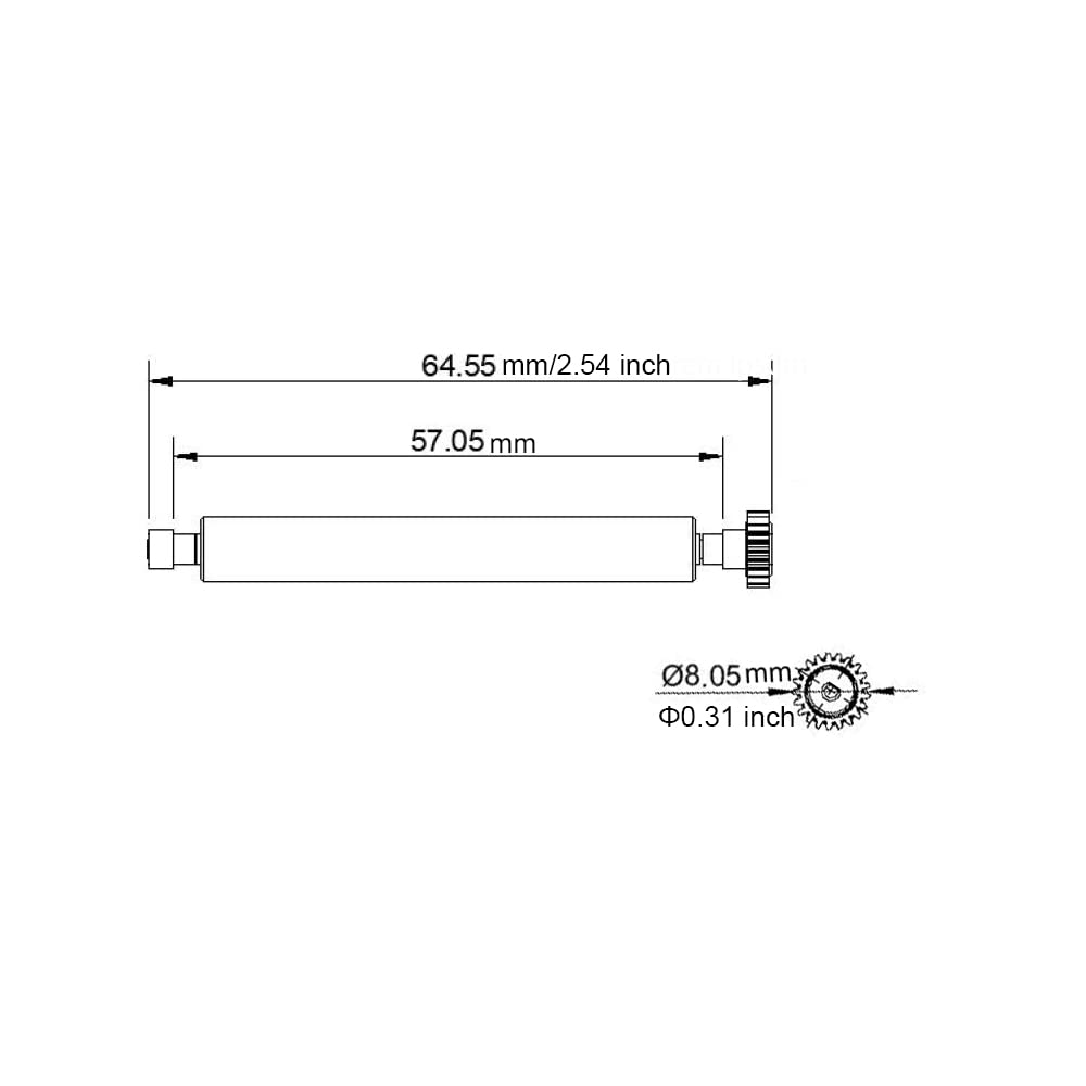 Pack of 2 Printer Roller for Pax A920,S910,D210 Printer Roller for Payment Terminals Replacement