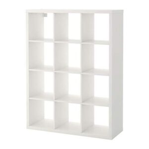 ikea ' new kallax shelf unit, black-brown (white, 44 1/8x57 7/8)