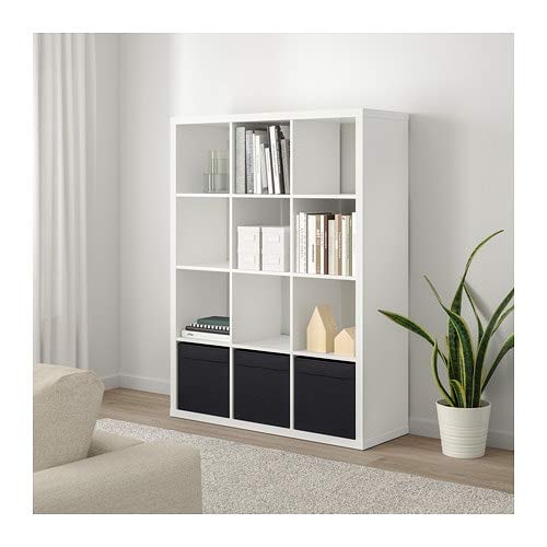 Ikea ' New KALLAX Shelf Unit, Black-Brown (White, 44 1/8x57 7/8)