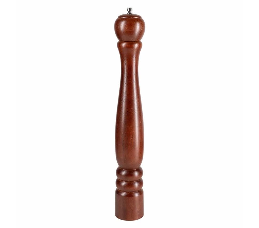 Soro Essentials- 18” Wooden Pepper Grinder- Pepper Mill or Salt Mill Best Pepper or Salt Grinder with an Adjustable Rotor and Easily Refillable Spice Tool Grinder Pepper Grinder for your kitchen