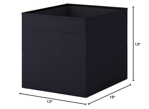 Ikea Drona Box (Black, 3 Pack (L:15" x W:13" x H:13"))