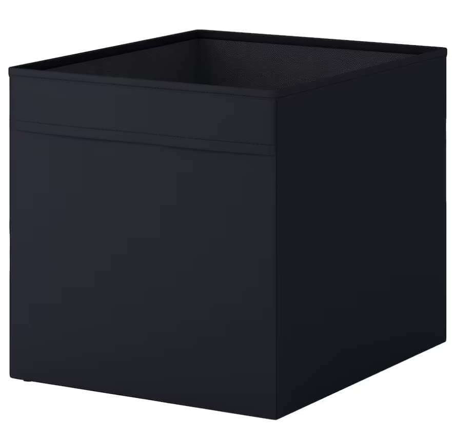 Ikea Drona Box (Black, 3 Pack (L:15" x W:13" x H:13"))