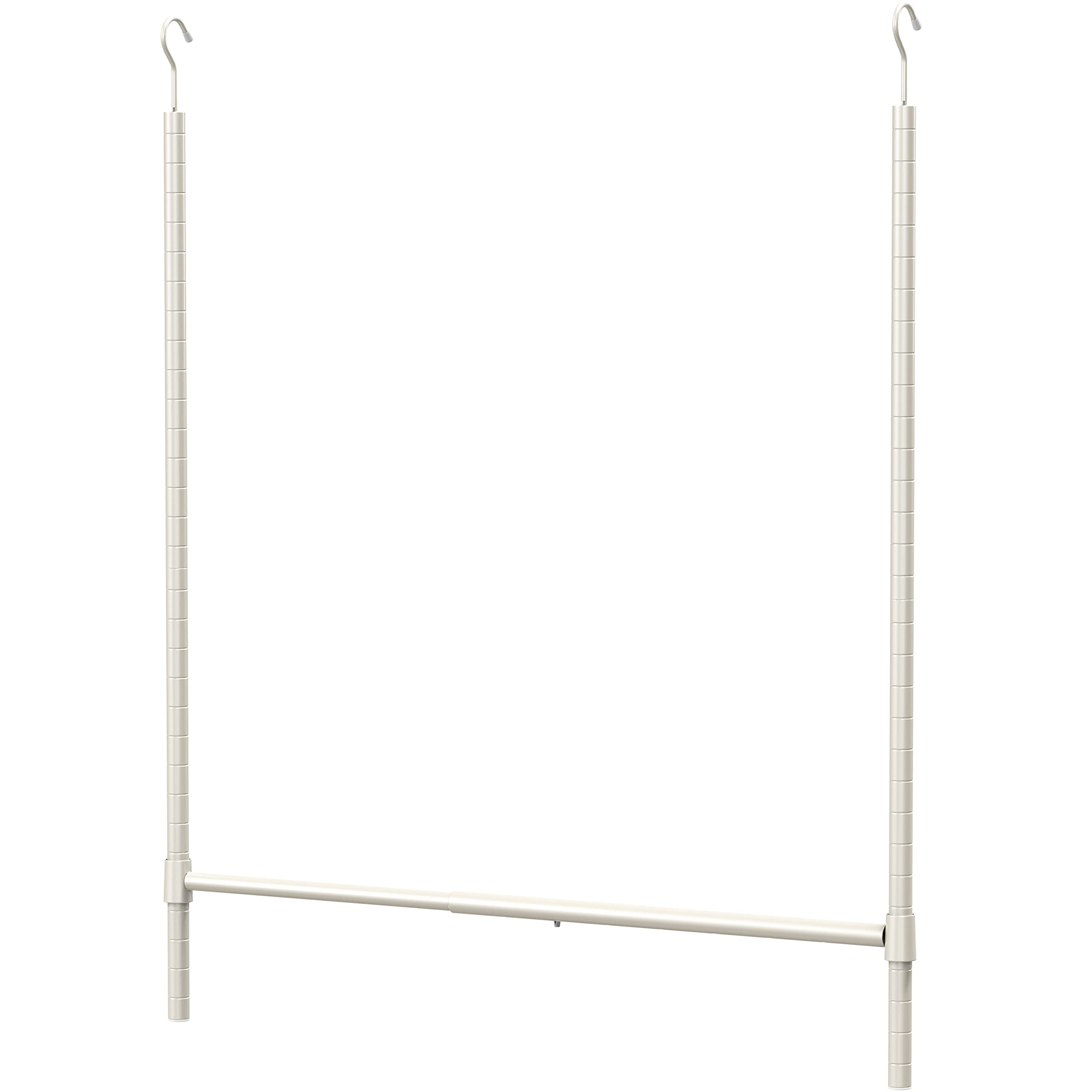 Simple Houseware Adjustable Closet Hanging Rod, White