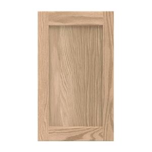 ONESTOCK 17.75W x 29H Unfinished Oak Kitchen Cabinet Door Replacement, Shaker Style