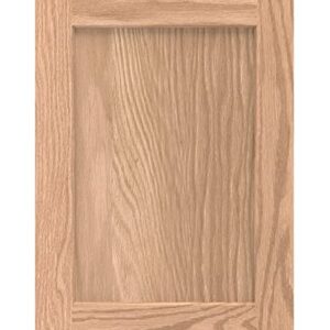 ONESTOCK 17.75W x 29H Unfinished Oak Kitchen Cabinet Door Replacement, Shaker Style