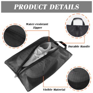 Moyad Shoe Bags for Travel Shoe Pouch with Zipper, Large Capacity Shoes Packing Bag Waterproof Shoes Storage Organizer for Men, Women - 1 Pack, Black