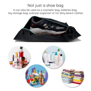 Ecoright Shoe Bags for Travel, Set of 2, 100% Recycled Water-Resistant Zipper Pouch Bags, Shoe Bags for Storage, Travel Essentials for Men & Women