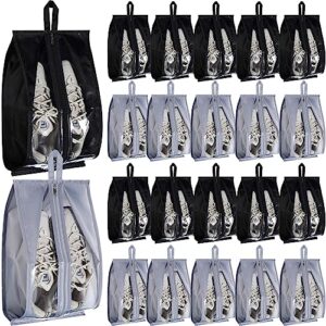 windyun 20 pcs shoe bags for travel waterproof sneaker bag multi color shoe carrier with zipper portable shoe pouch for men women