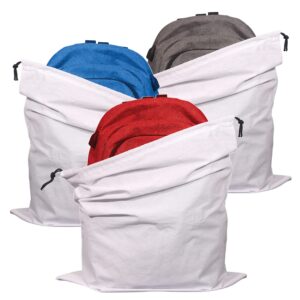 3 Pack Jumbo Drawstring Dust Covers Large Cloth Storage Pouch String Bag for Handbags Purses Shoes