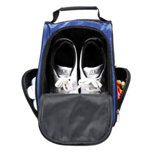 Golf Shoes Bag for Men Sport Bag - Zippered Storage Bag Travel Shoes Case carrier Tote Bag for Sport Golf Tennis and Other Accessories (Blue)