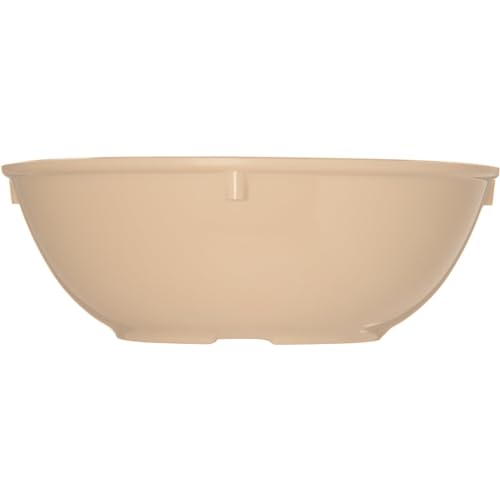 Carlisle FoodService Products Dallas Ware Plastic Snack Bowl, Melamine Bowl For Restaurants, Hospitals, 14 Ounces, Tan