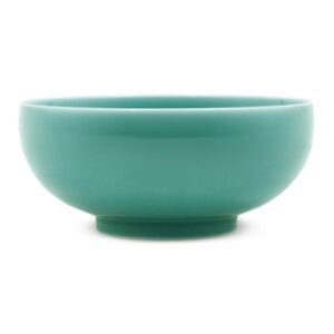 hakusan porcelain 6-inch shallow noodle rice bowl, celadon, Φ7.1 x 3.1 inches (18 x 8 cm), 42.2 fl oz (1250 ml), hasami ware, made in japan hakusan porcelain