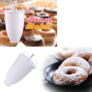 Donut Maker, Pancake & Donut Batter Dispenser Plastic Doughnut Maker Machine Mold DIY Tool Kitchen Pastry Making Bake Ware